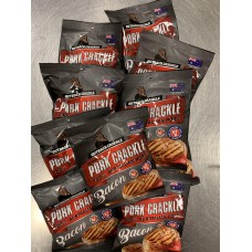 Pork Crackle Bacon 10 individual bags Perfect snack for Keto image