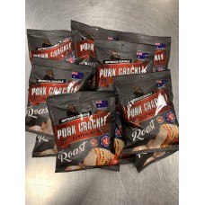 Pork Crackle Roast Pork Crackles 10 x 25g bags Keto Gluten Free image