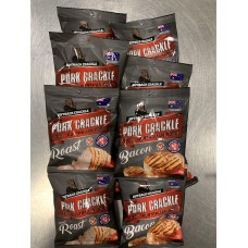 Roast Pork Crackle 5 Bags, Bacon Pork Crackle 5 Bags Mix Pork Crackling Chips
